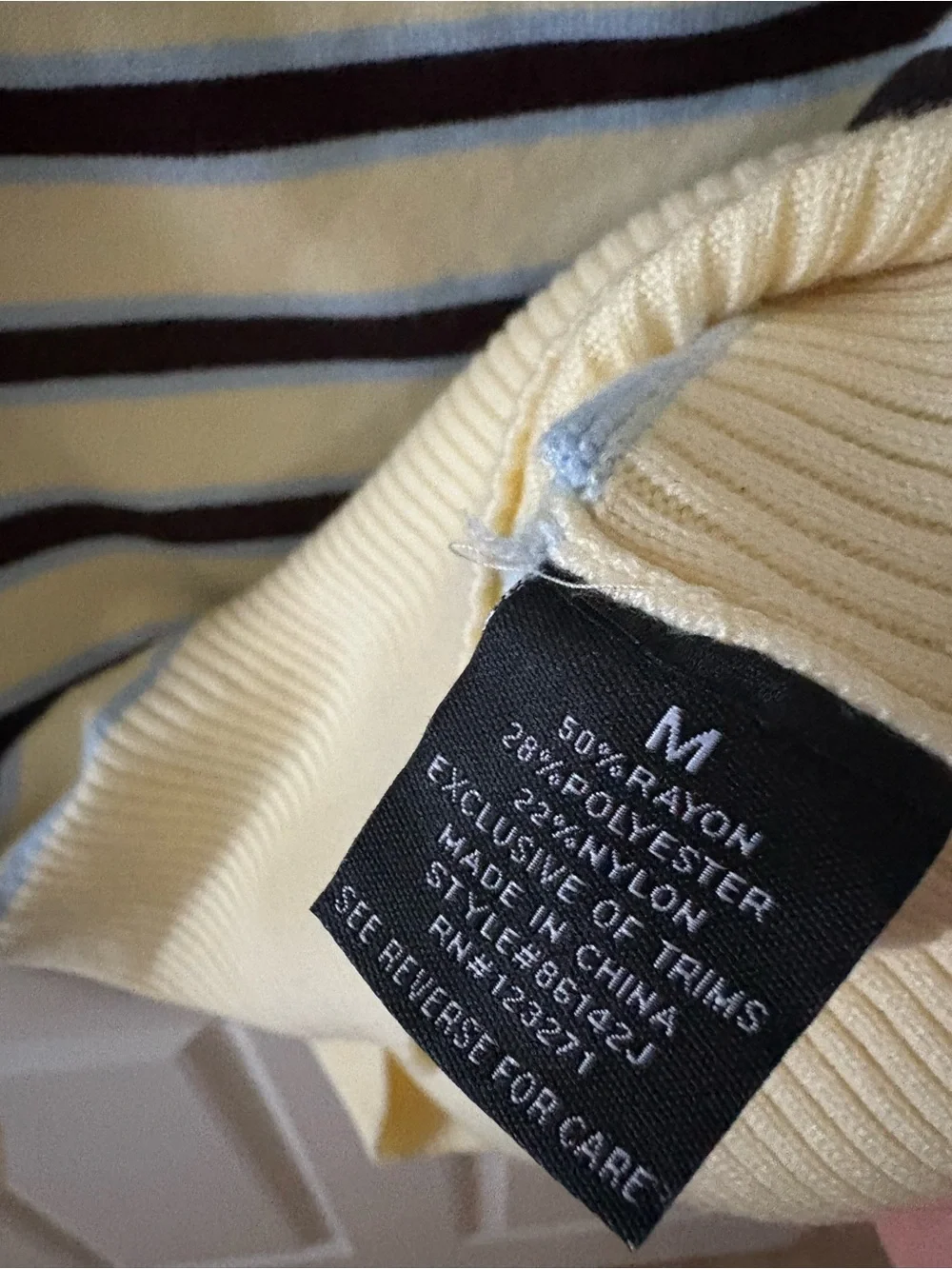 Striped Yellow and Navy Women’s Boatneck Sweater Off Shoulder 90s Vintage Y2K